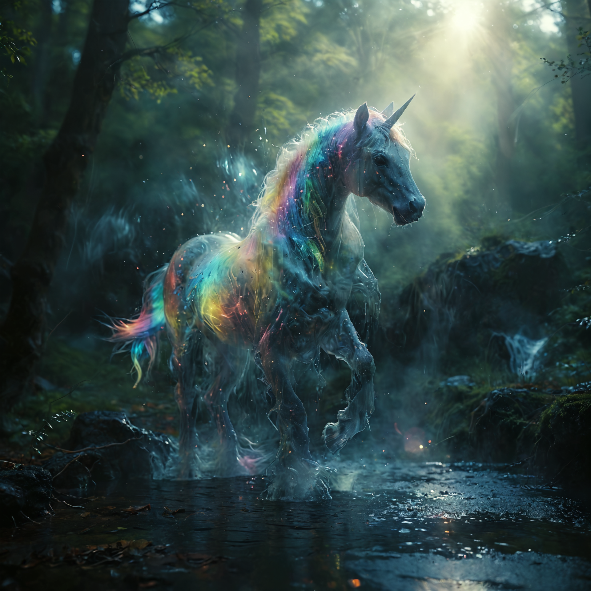 07546-1509156237-real photo of a transparent ghost of a unicorn,_lora_Aether_Ghost_v1.1_LoRA_0.8_,transparent,fading,rainbow colored mane,(rears.png